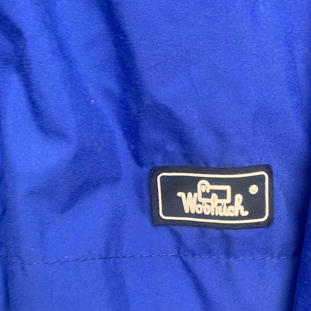 WOOLRICH | LARGE Men CASUAL LIGHTWEIGHT JACKET | COLOR BLOCK RED ROYAL BLUE 1604 - Picture 3 of 16
